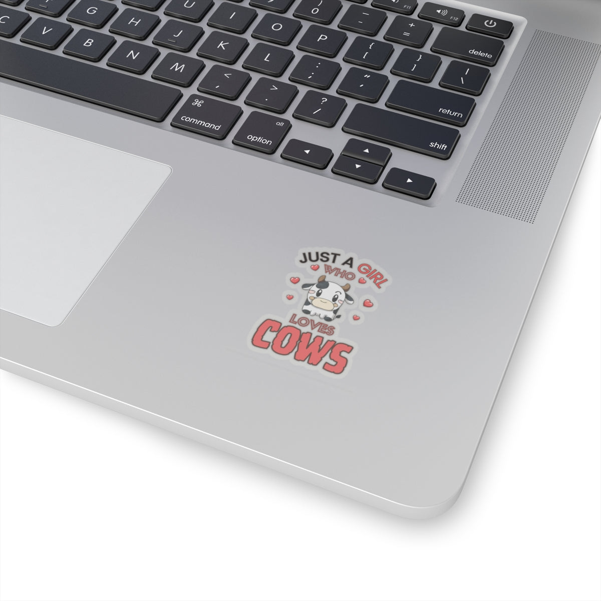 Just a Girl who loves Cows-Kiss Cut Stickers