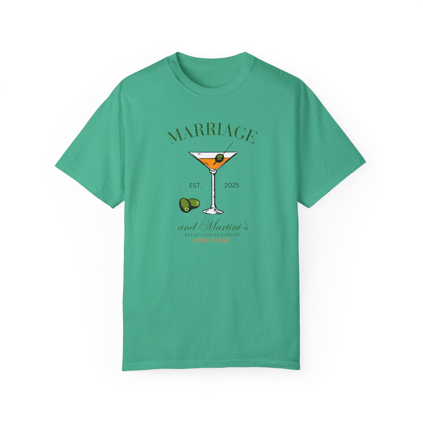 Marriage and Martini Bride to Be T- Shirt
