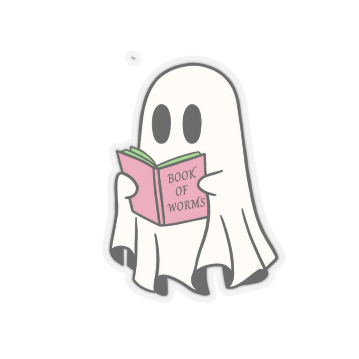 Ghost Book Boo, Kiss-Cut Stickers