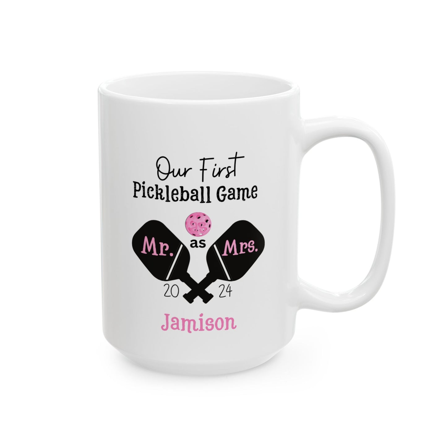 Our 1st Pickleball, Mr. &Mrs. Ceramic Mug,