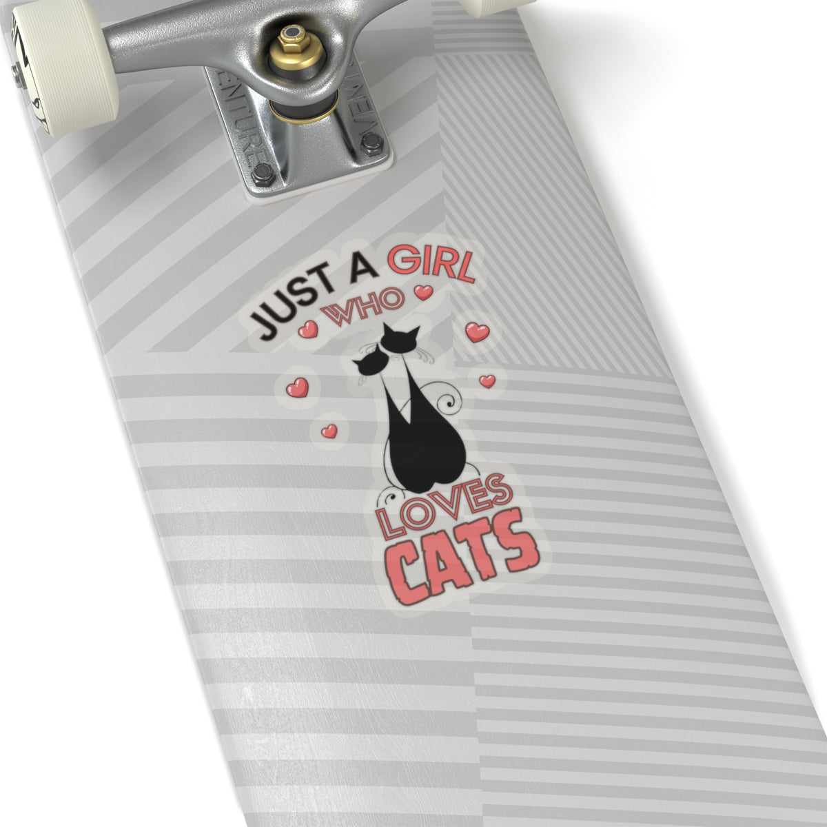 Just a Girl who loves Cat-Kiss Cut Stickers