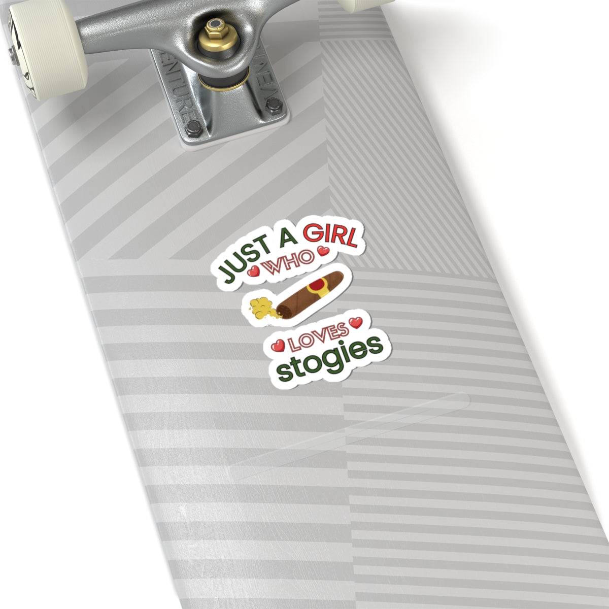 Just a Girl Cigars, Stokgies-Kiss Cut Stickers