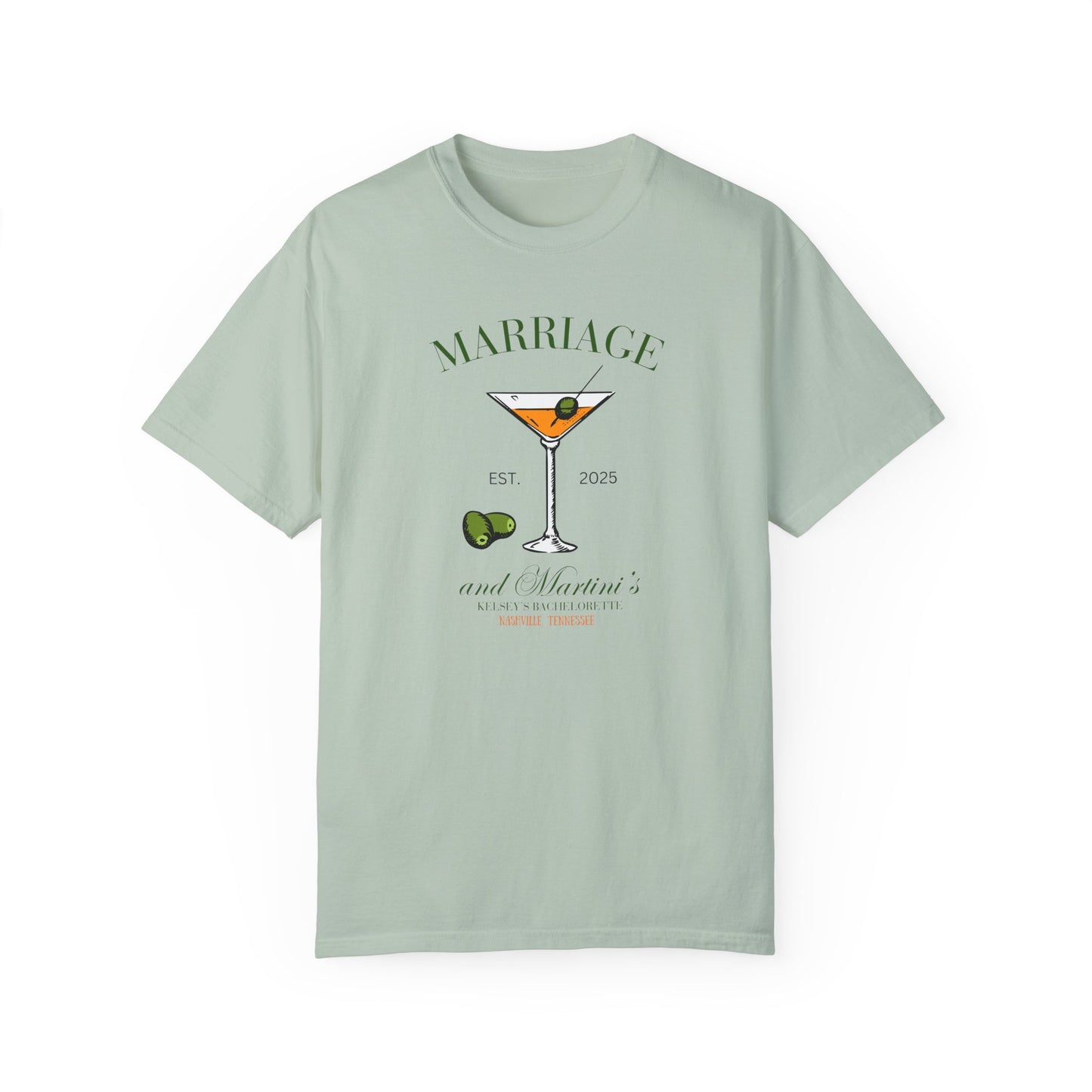 Marriage and Martini Bride to Be T- Shirt