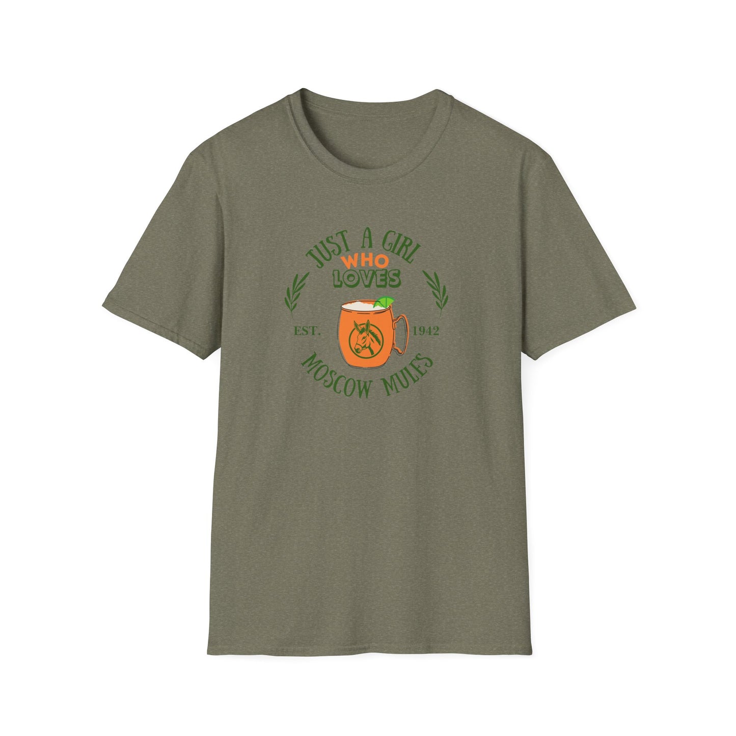 Just a girl Who loves Moscow Mules Unisex Softstyle T-Shirt