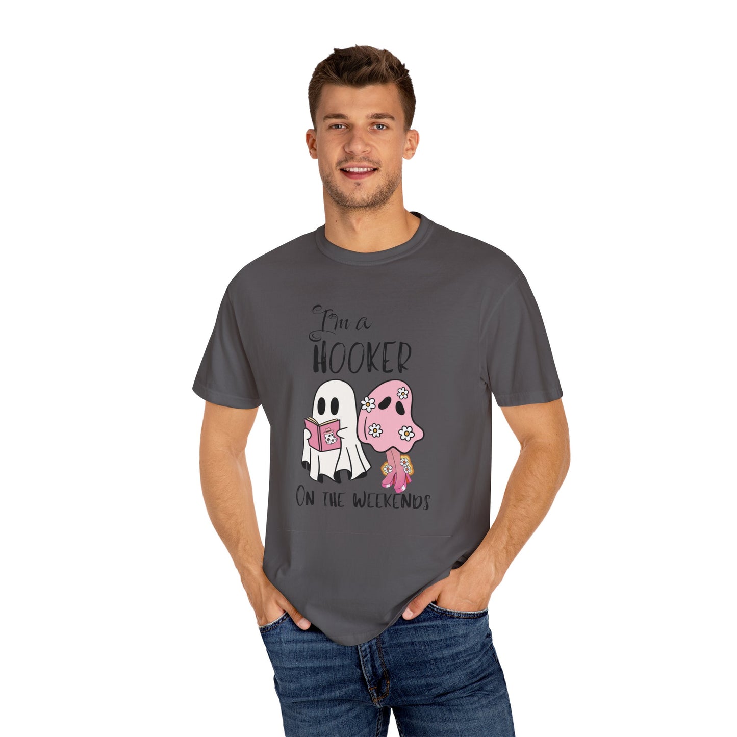 I love Girly Book Lover ghost T-shirt