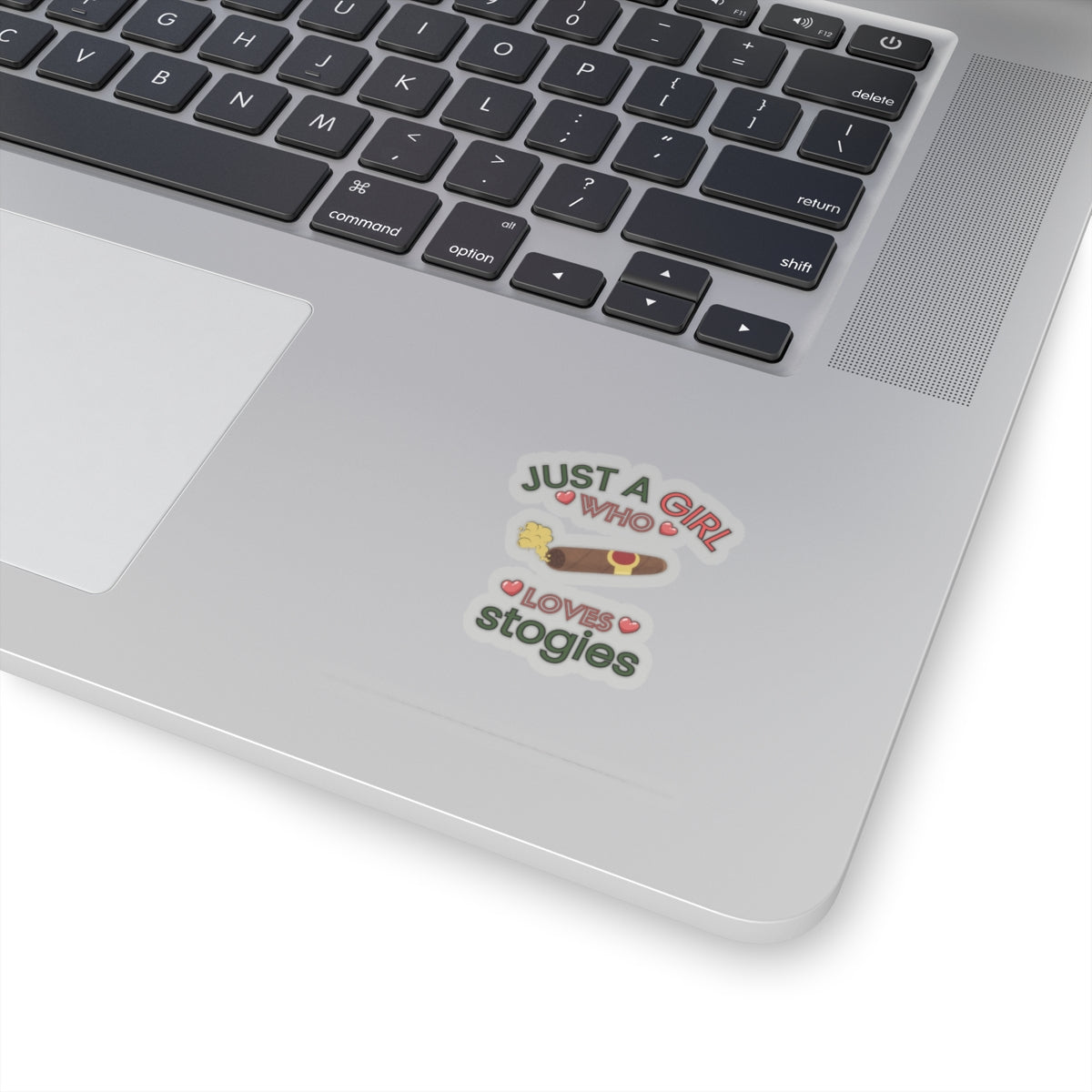 Just a Girl Cigars, Stokgies-Kiss Cut Stickers