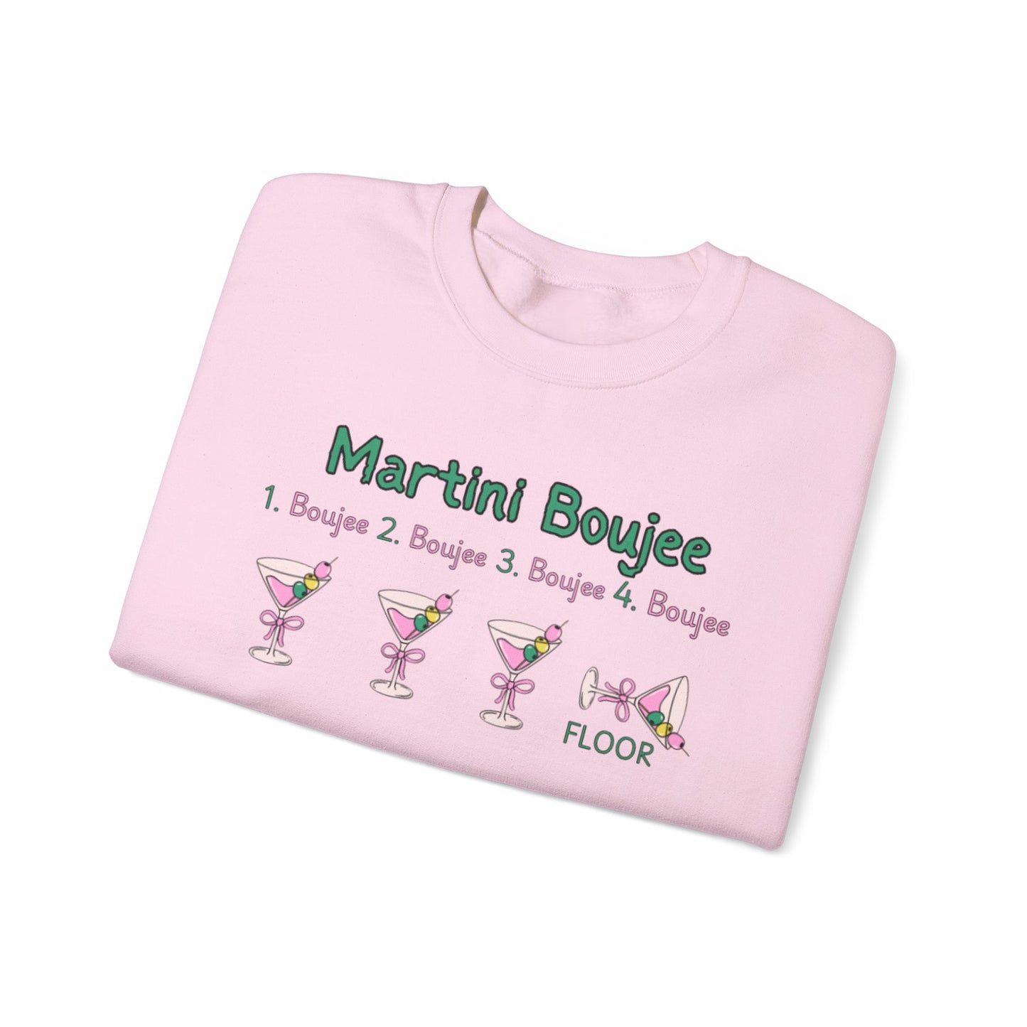 Martini Boujee Nights Christmas Sweatshirt