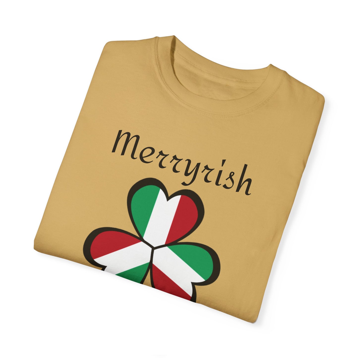 Merryirish Christmas, Unisex Garment-Dyed T-shirt