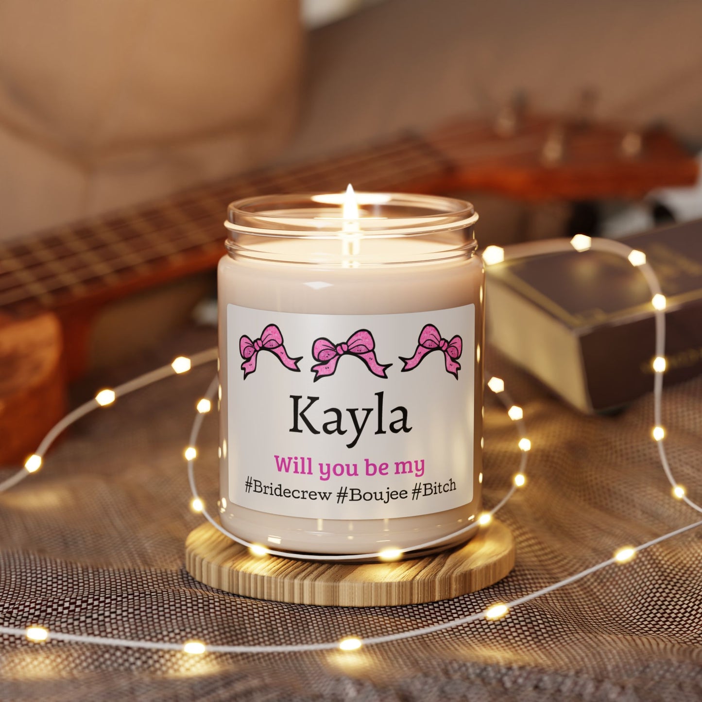 Bridecrew Bach gift Boujee Soy Candle, 9oz