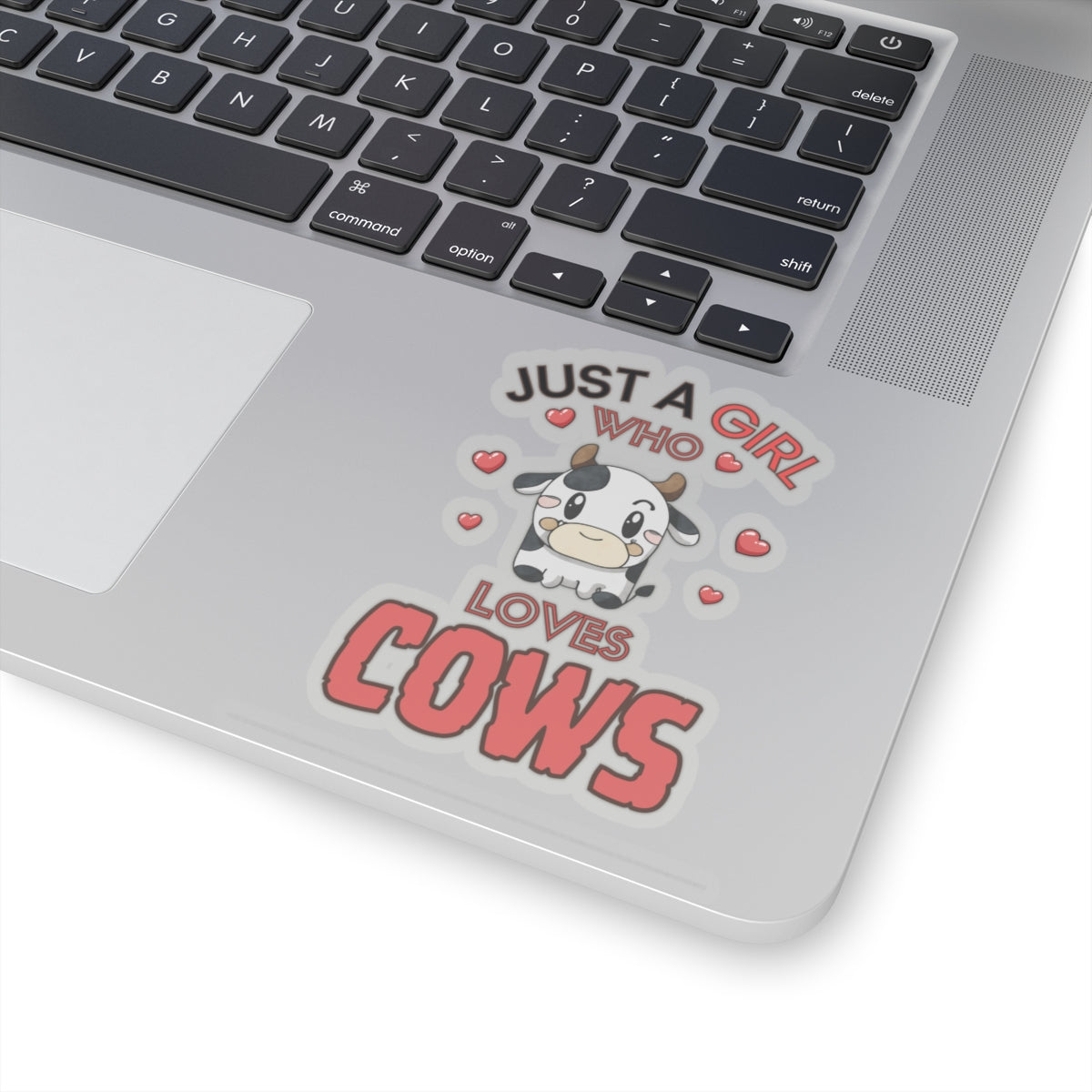Just a Girl who loves Cows-Kiss Cut Stickers