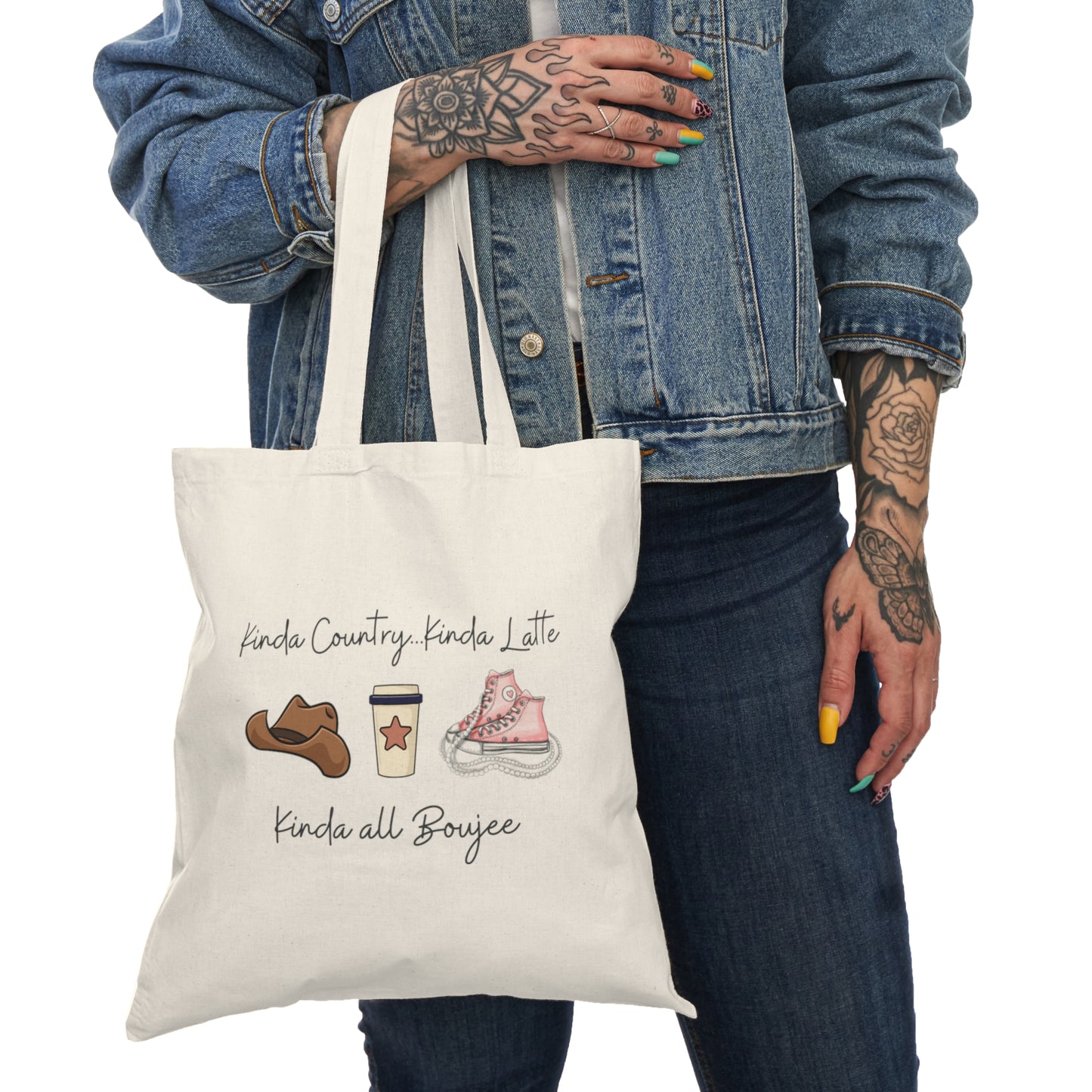 Latte Country Kinda Boujee Tote
