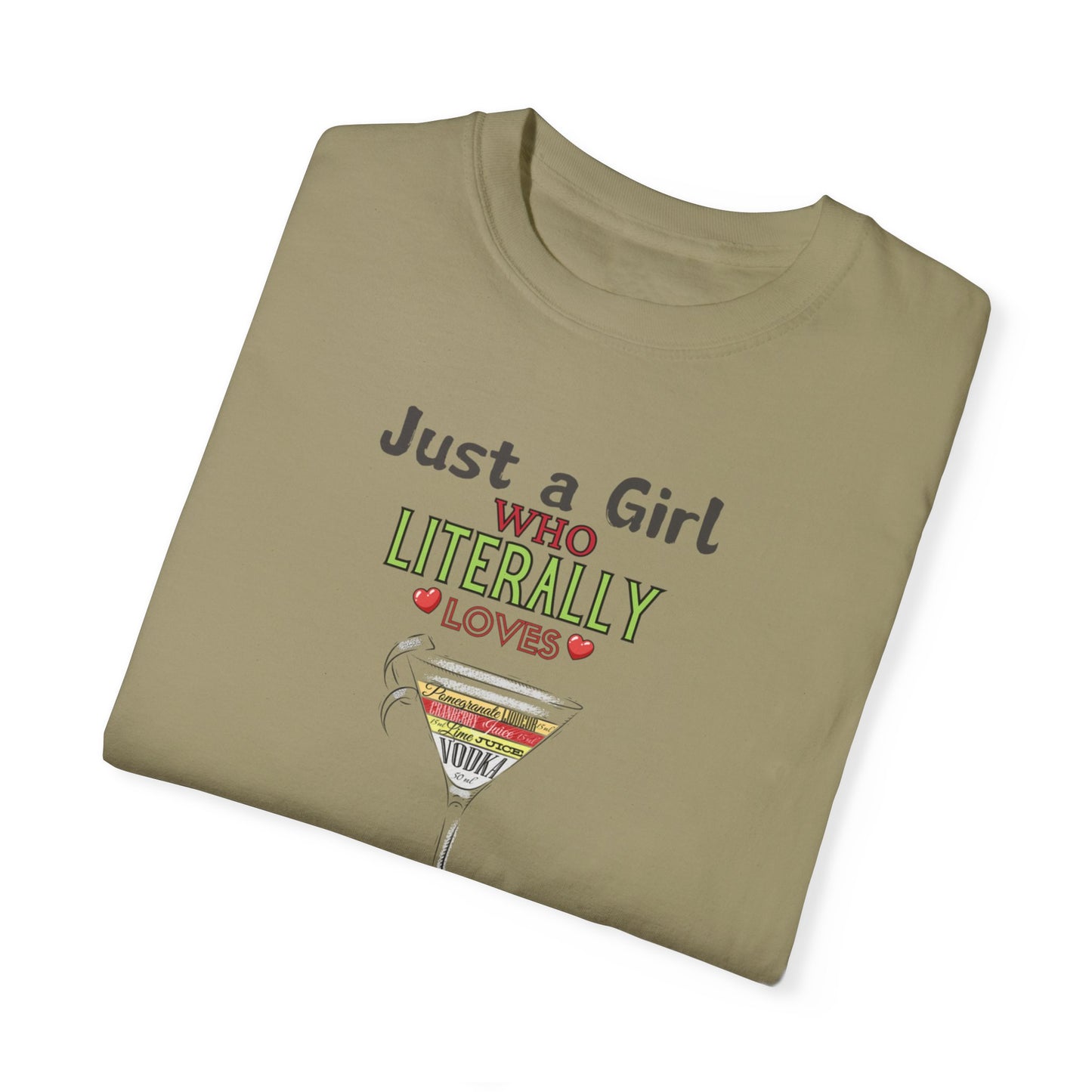 Just a Girl who Loves Cosmos, Garment-Dyed T-shirt