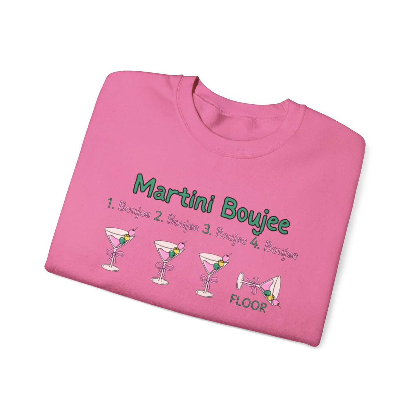 Martini Boujee Nights Christmas Sweatshirt