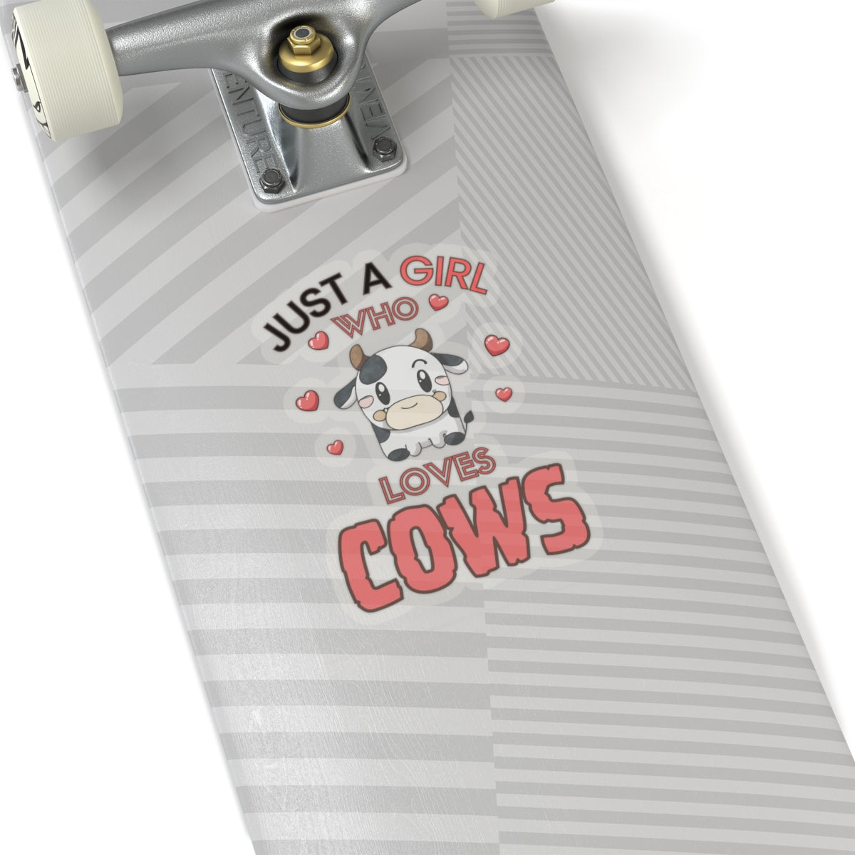 Just a Girl who loves Cows-Kiss Cut Stickers