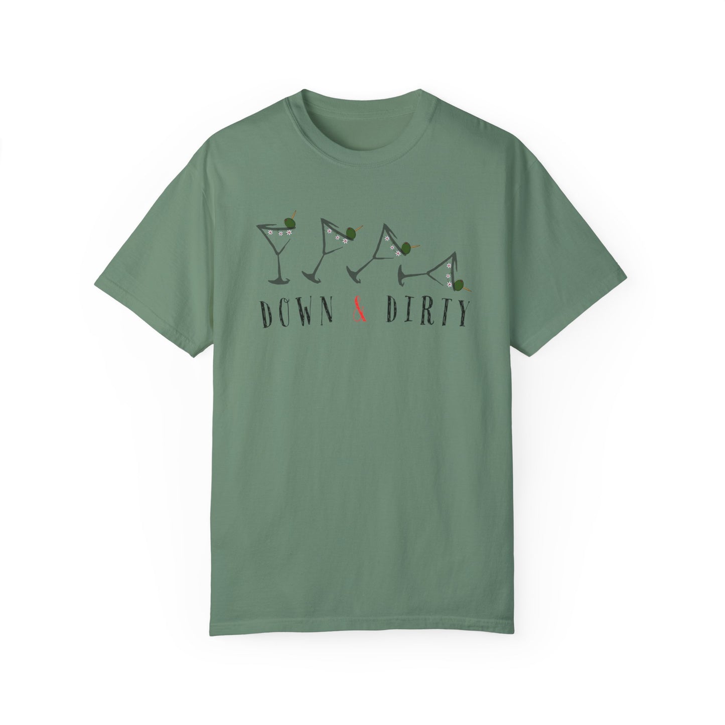 Down and Dirty Martini, Unisex Garment-Dyed T-shirt