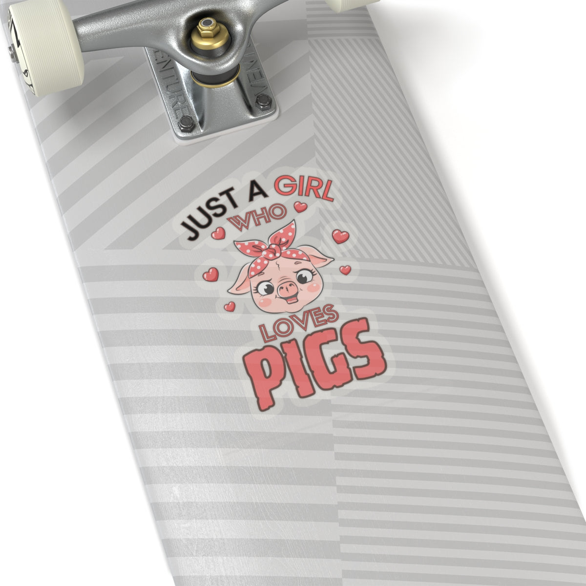 Just a Girl who loves Pigs-Kiss Cut Stickers