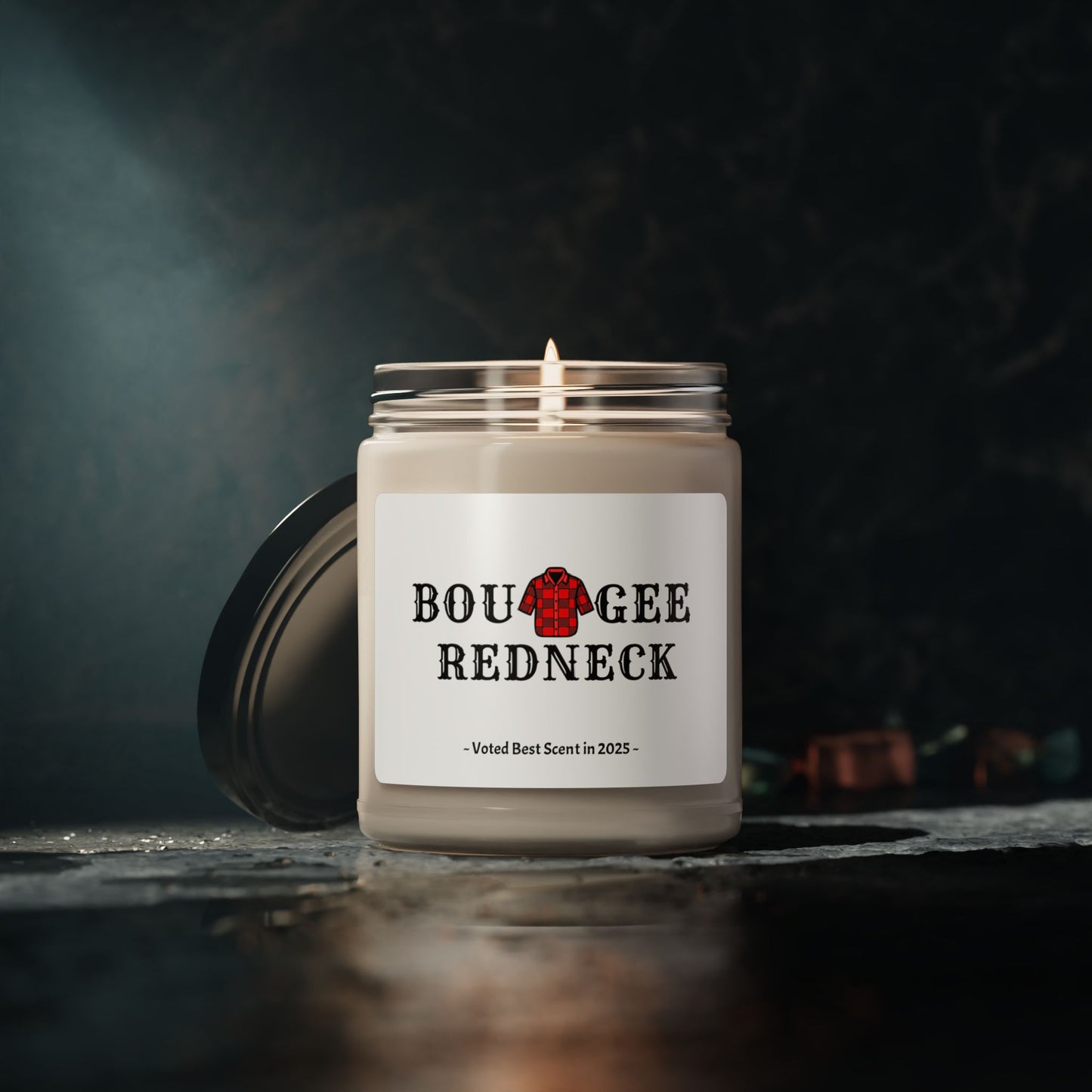 Boujee Redneck Flannel Shirt American Soy Candle, 9oz