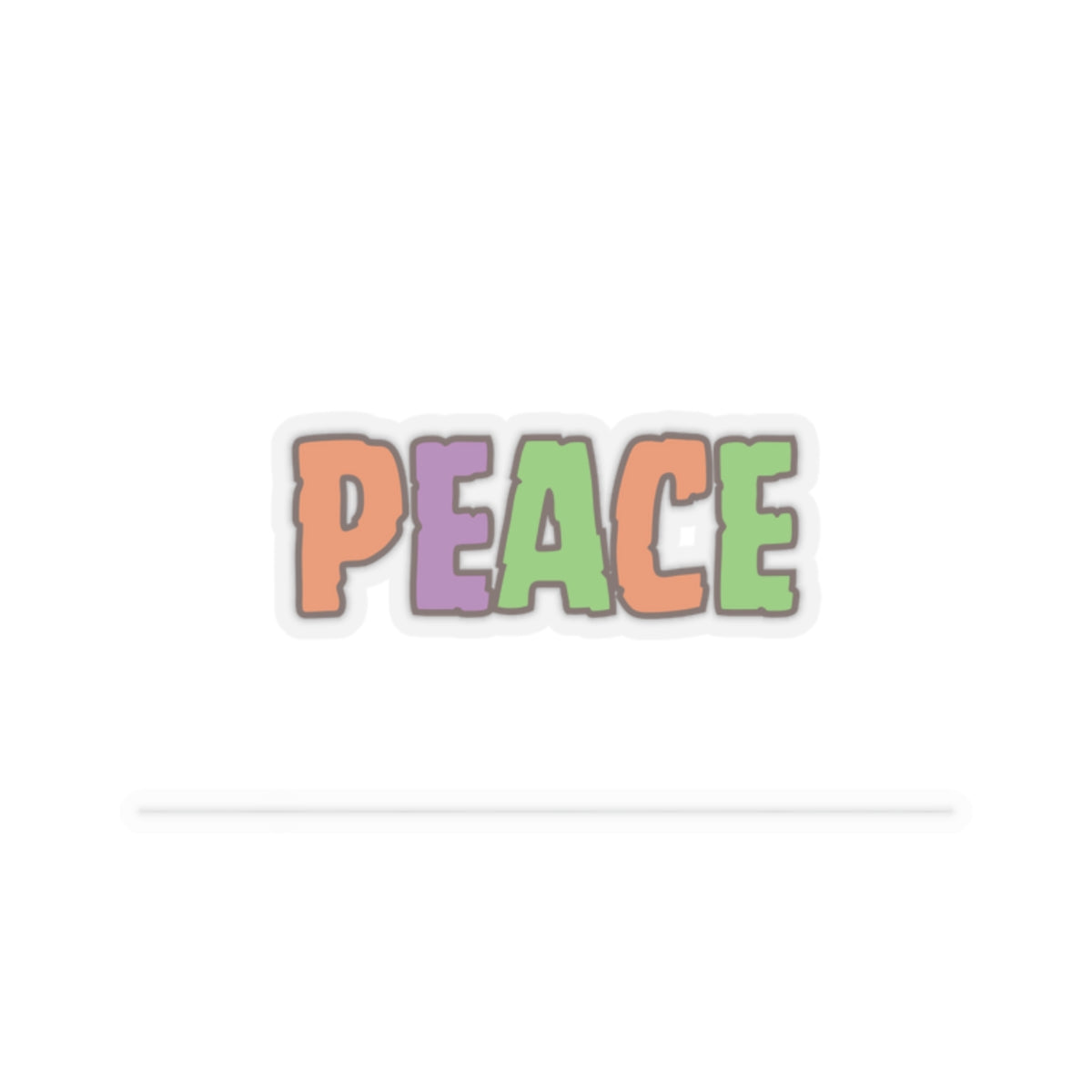 Girl who loves Peace-Cut Stickers