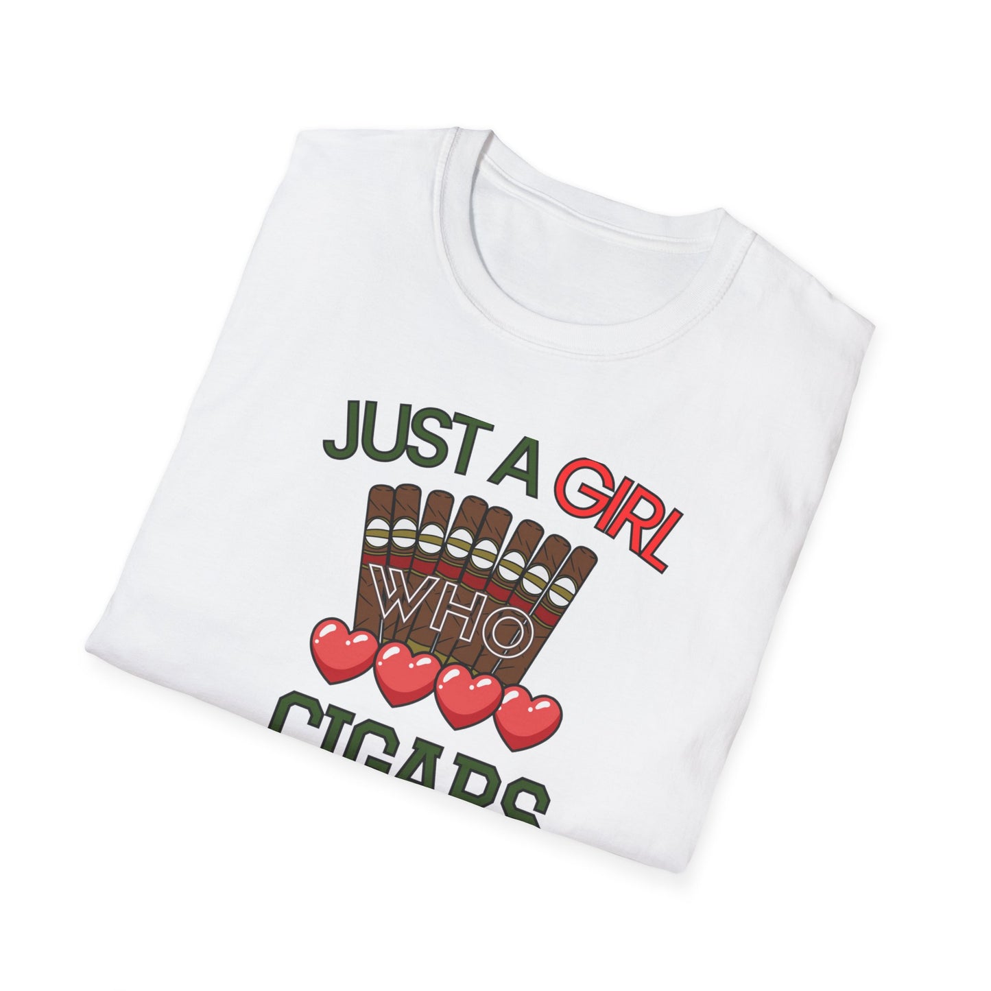 Just a Girl who loves Cigars, Unisex Softstyle T-Shirt