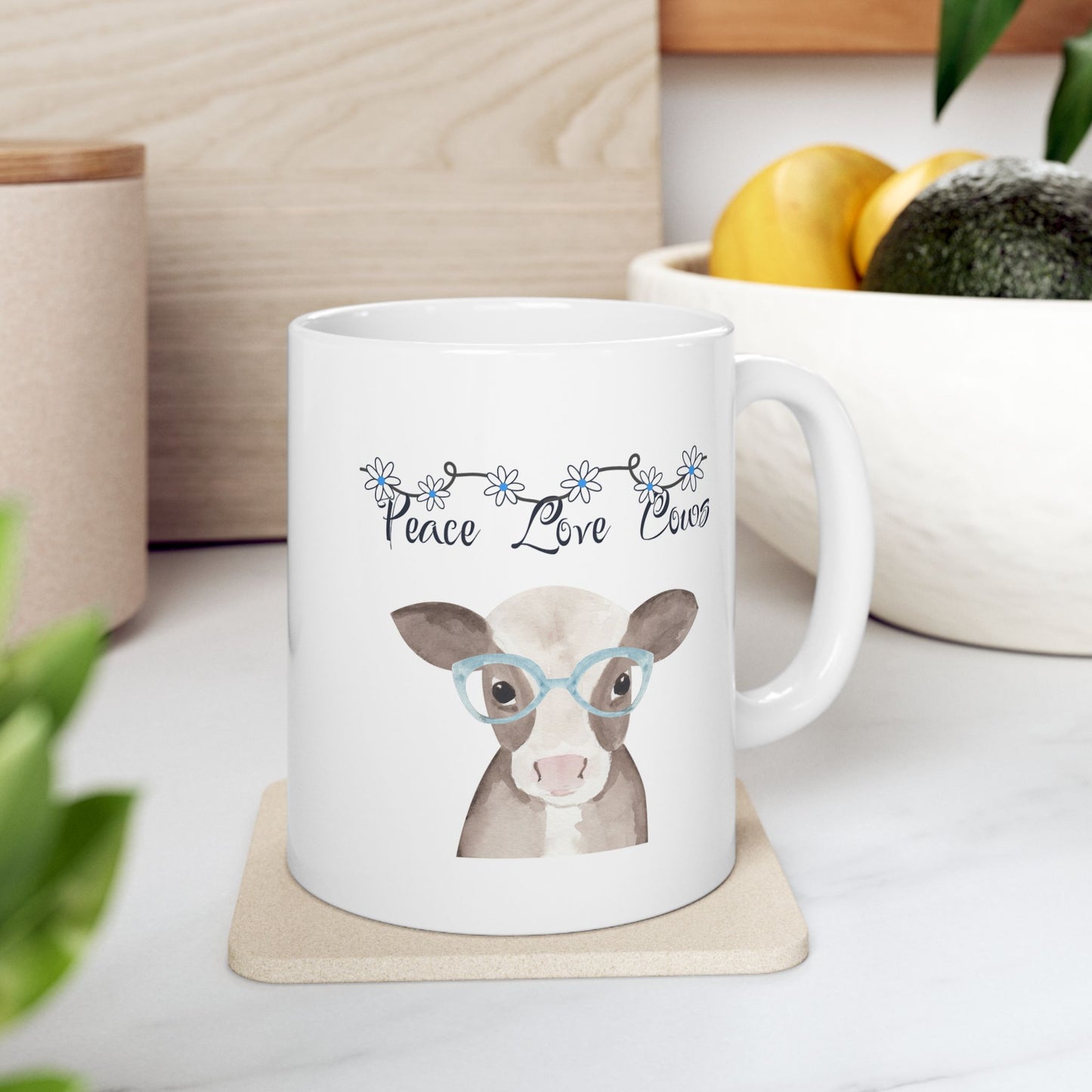 Peace and Love Collection, Pigs, 15 oz. Mug,
