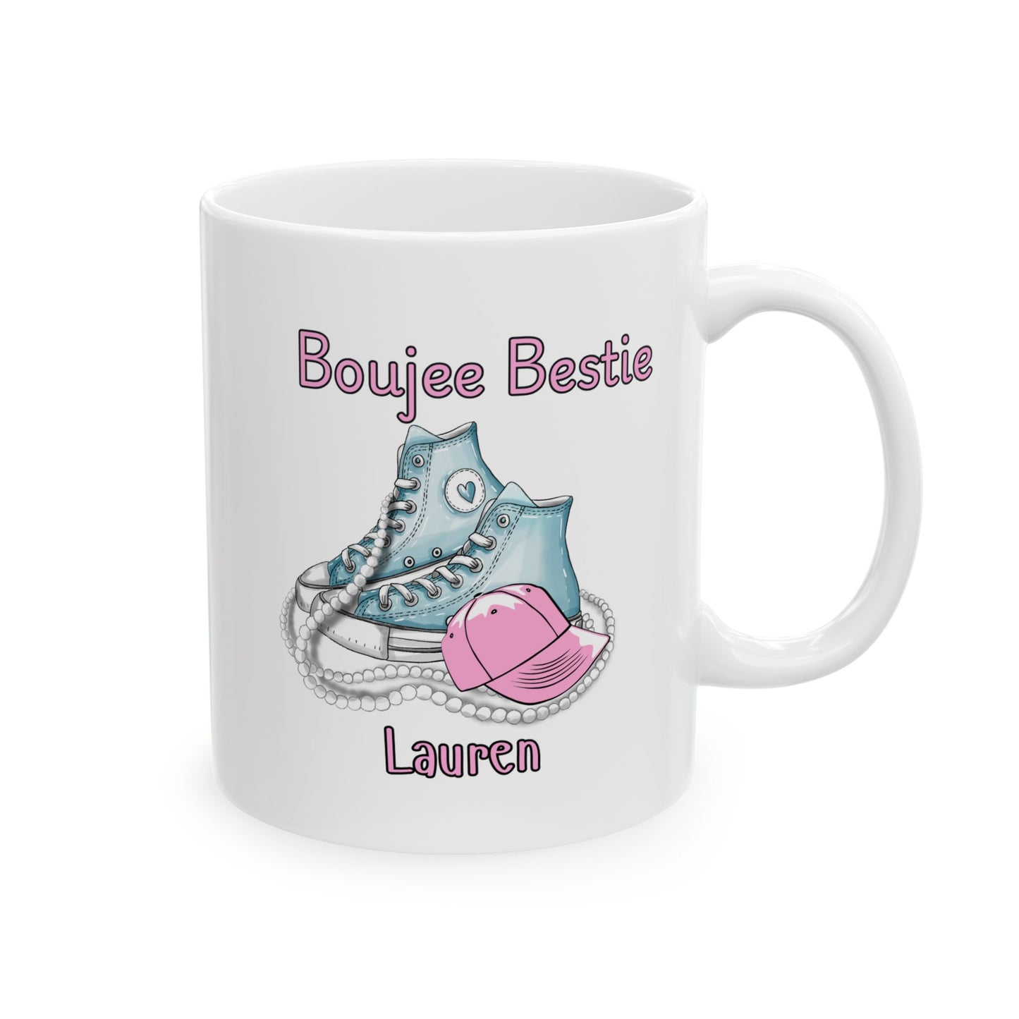 Boujee Besties, Ceramic Mug,