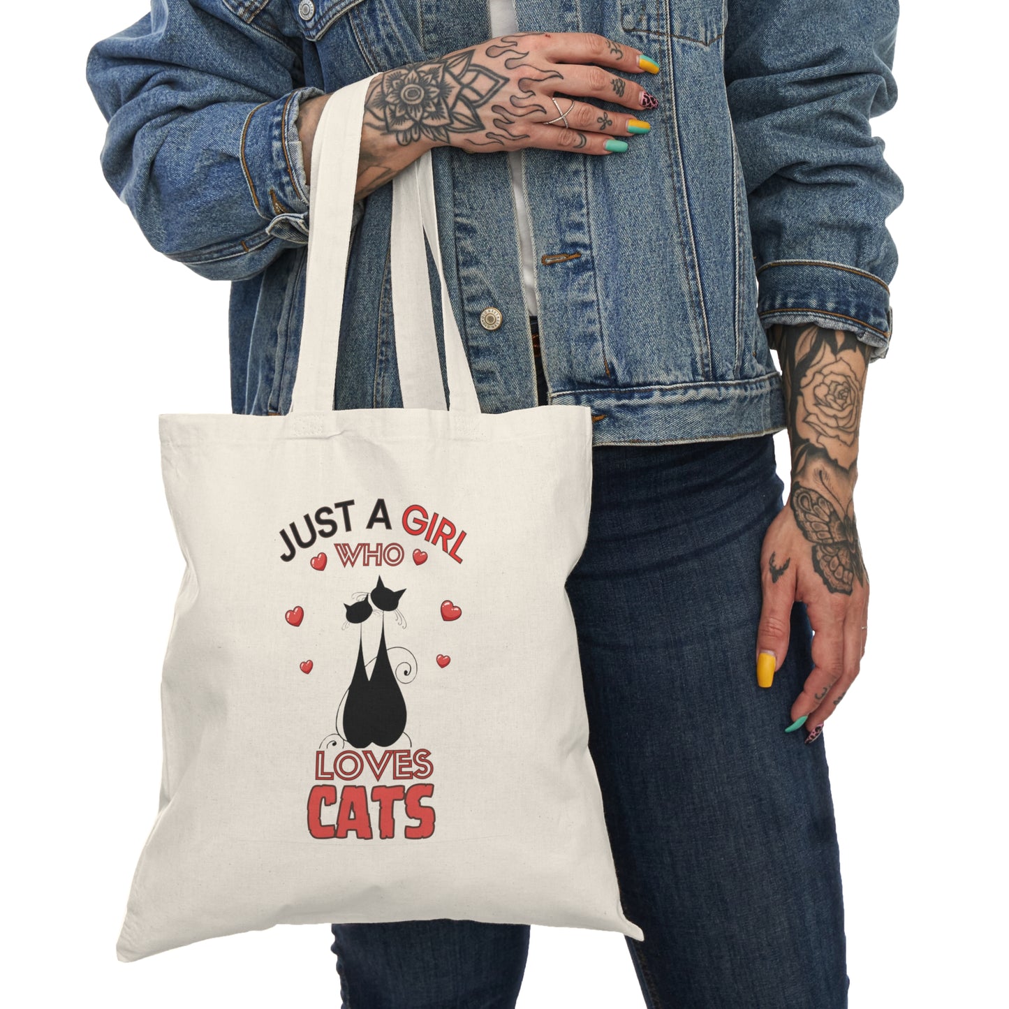 Just a Girl Cats, Tote