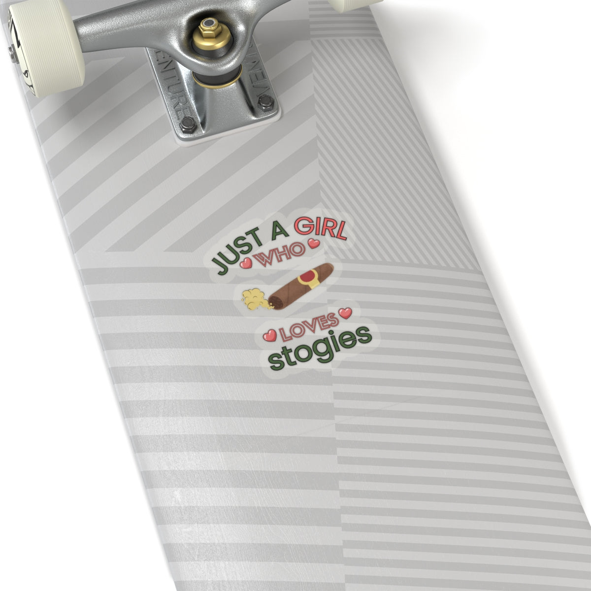 Just a Girl Cigars, Stokgies-Kiss Cut Stickers