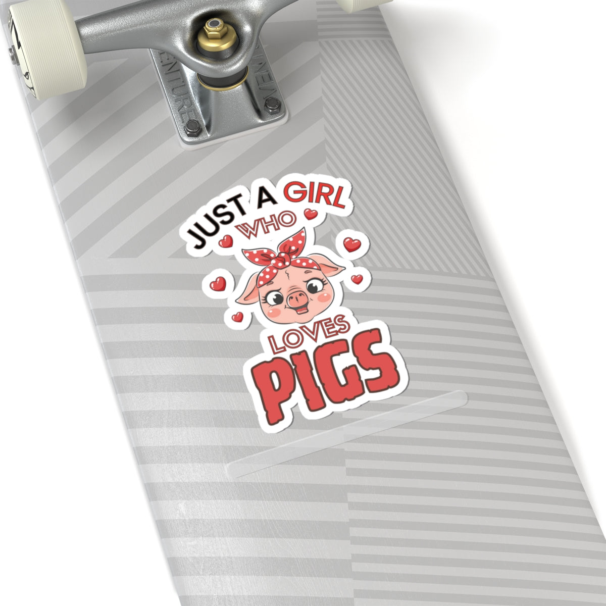 Just a Girl who loves Pigs-Kiss Cut Stickers