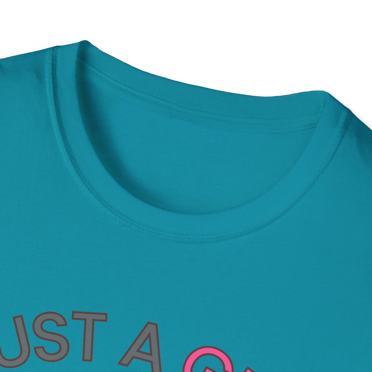 Just a Girl Dogs, Unisex Softstyle T-Shirt
