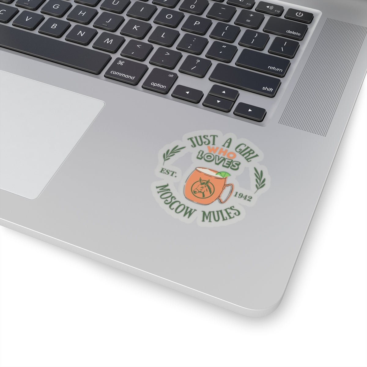 Just a girl moscow Mules ,Kiss Cut Stickers