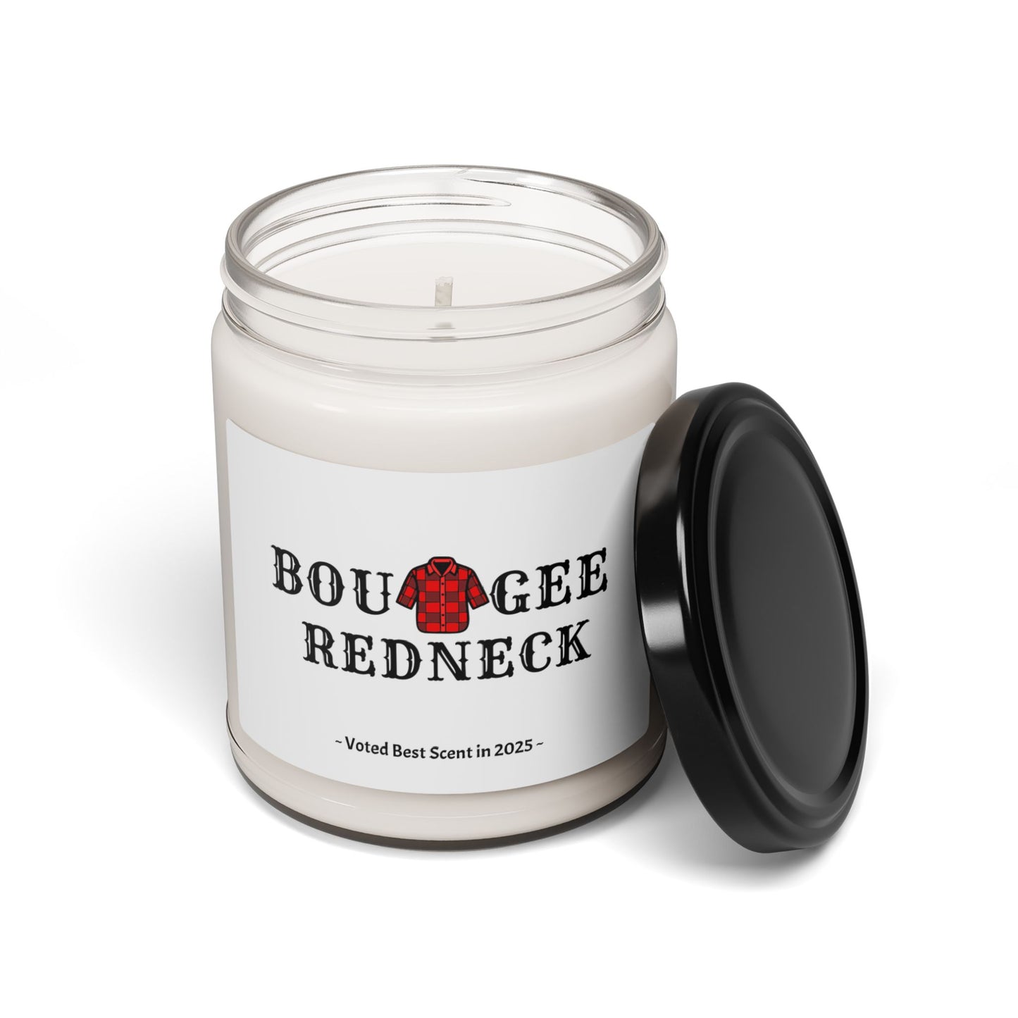 Boujee Redneck Flannel Shirt American Soy Candle, 9oz