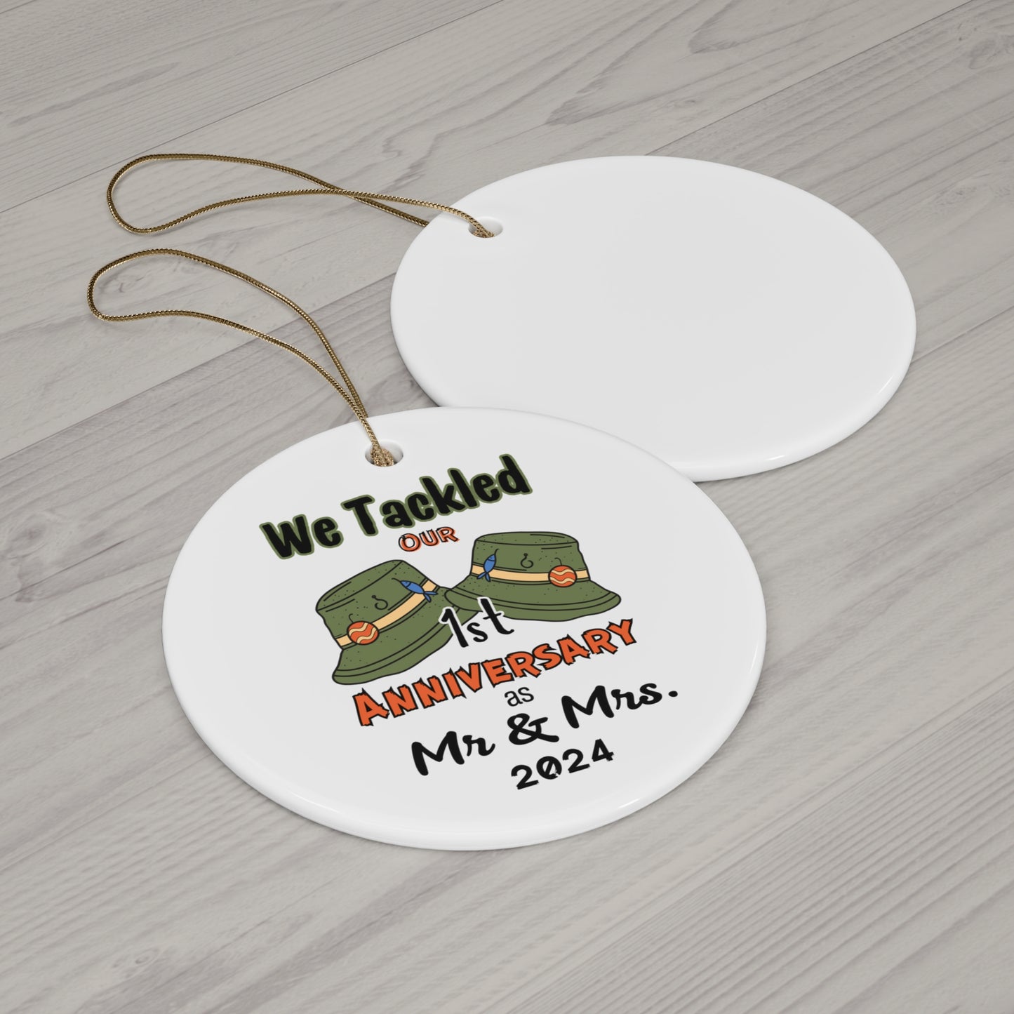 Fishing Tackle Ceramic Ornament Anniversary