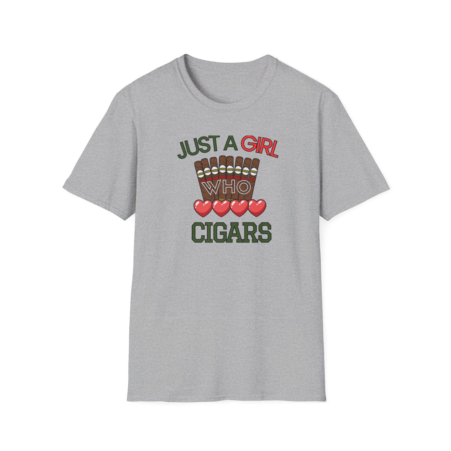 Just a Girl who loves Cigars, Unisex Softstyle T-Shirt
