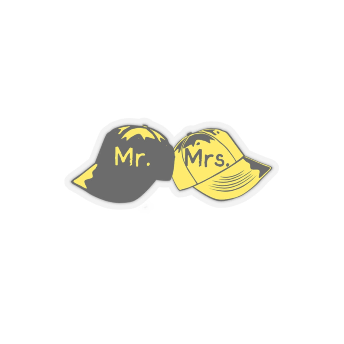 Mr & Mrs Steeler Football, Kiss-Cut Stickers