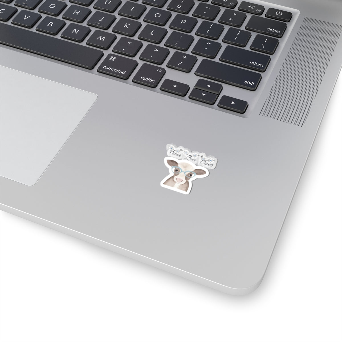 Peace Love and Cows, Kiss Cut Stickers