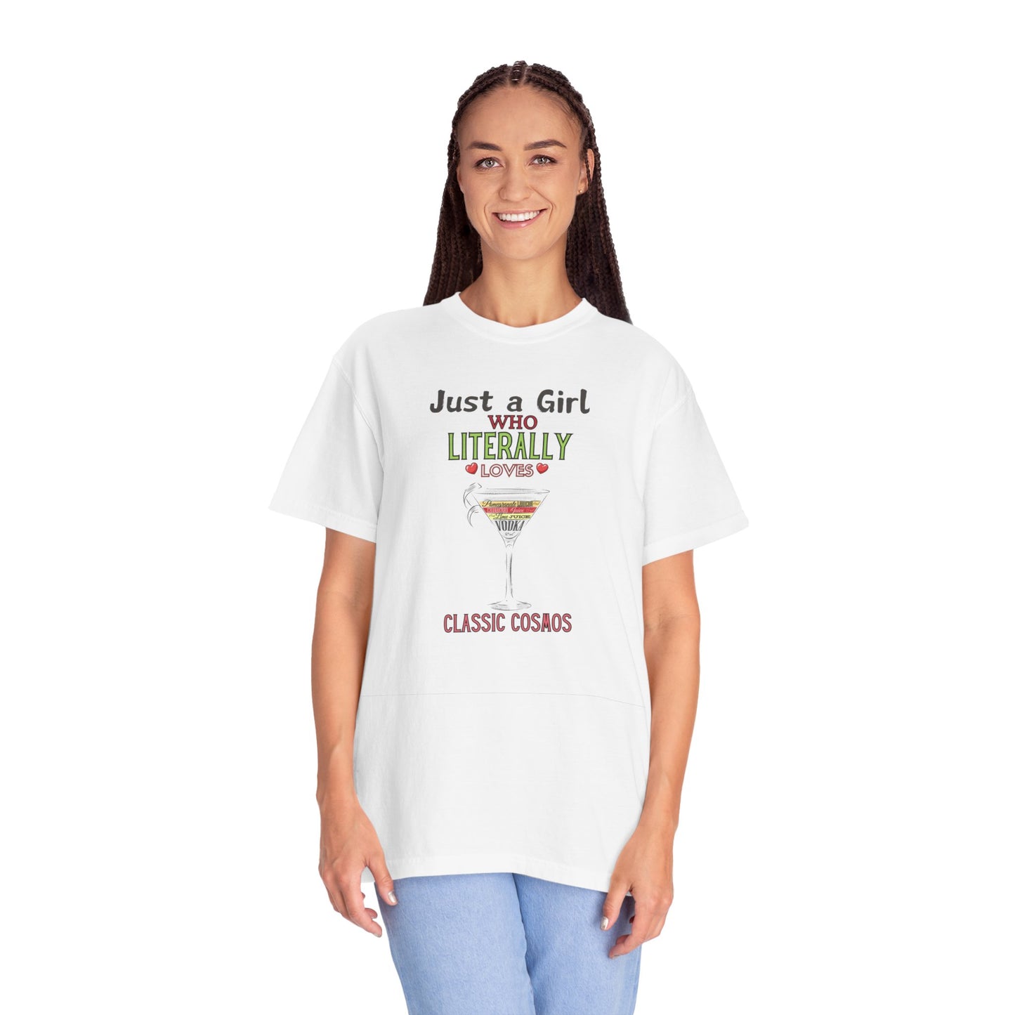 Just a Girl who Loves Cosmos, Garment-Dyed T-shirt
