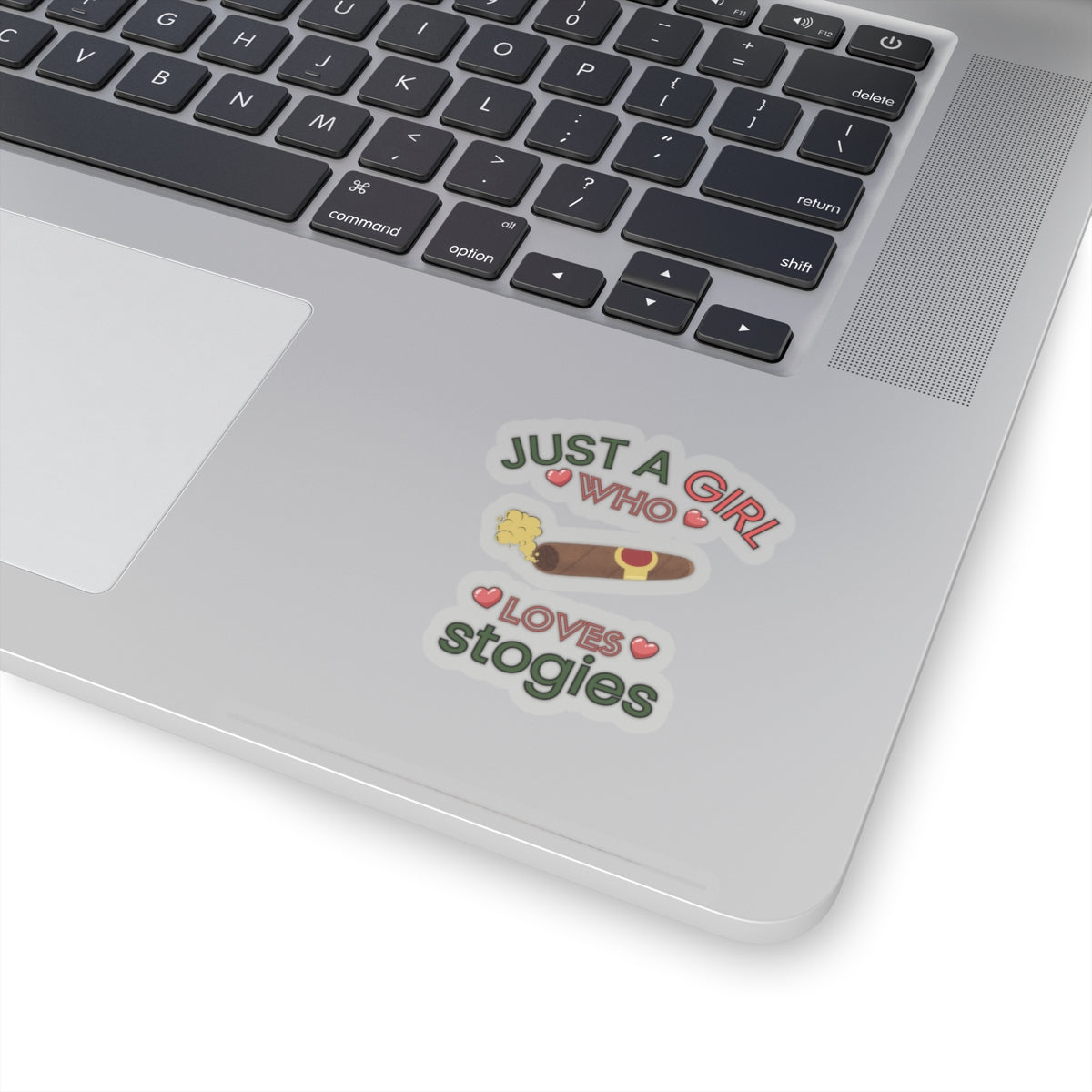 Just a Girl Cigars, Stokgies-Kiss Cut Stickers