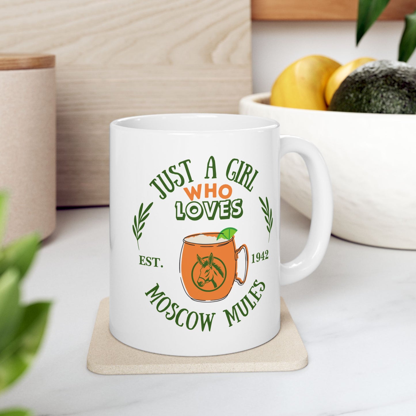 Just a Girl Moscow Mule Ceramic Mug,
