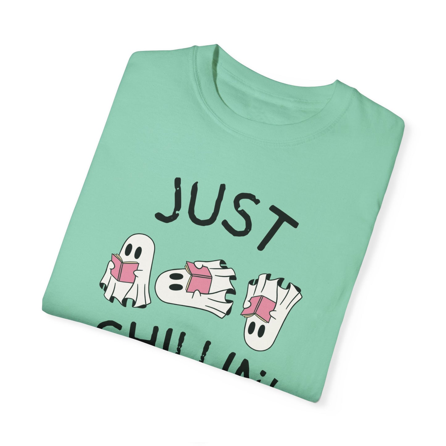 Just Chillin Book Lover ghost T-shirt