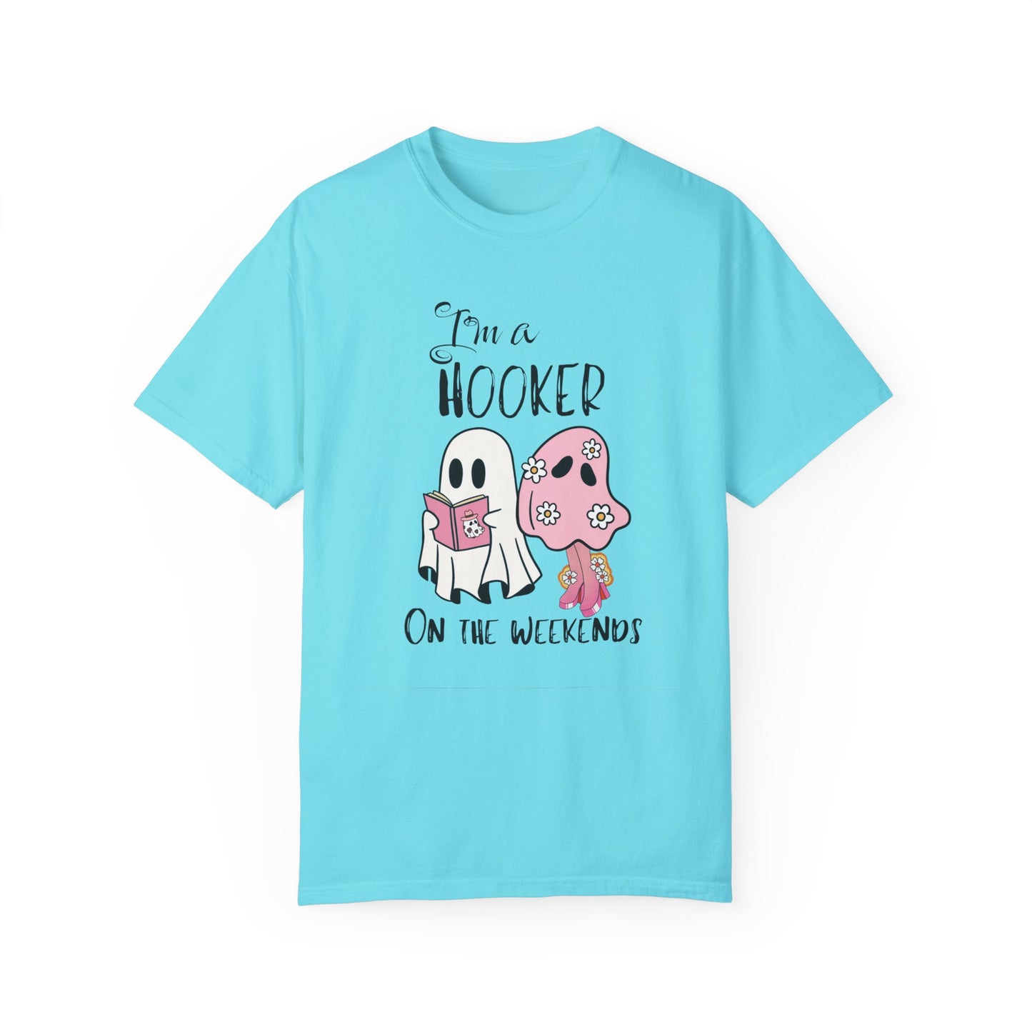 I love Girly Book Lover ghost T-shirt
