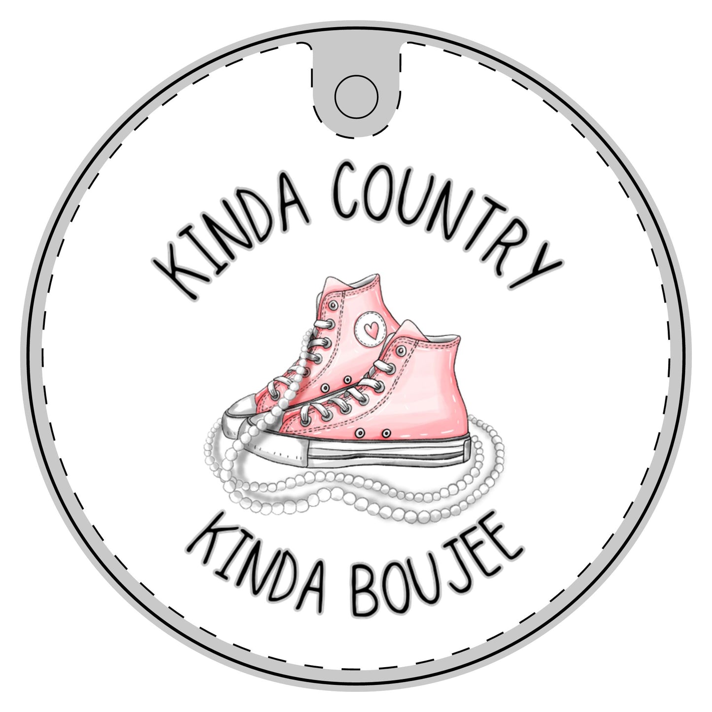 Kinda Country Kinda Boujee Ceramic Decoration Ornament