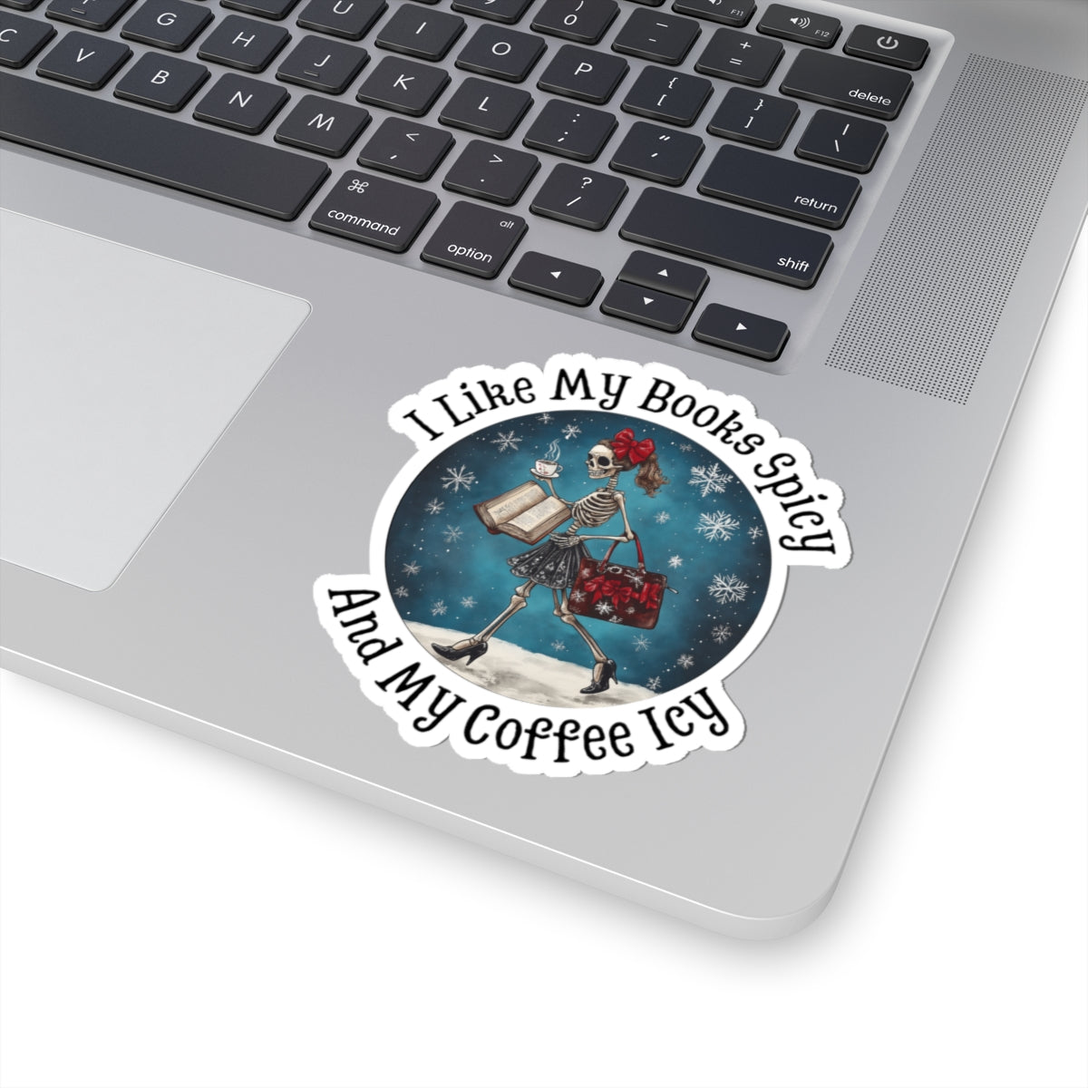 Books Spicey Coffee Icy Kiss-Cut Stickers