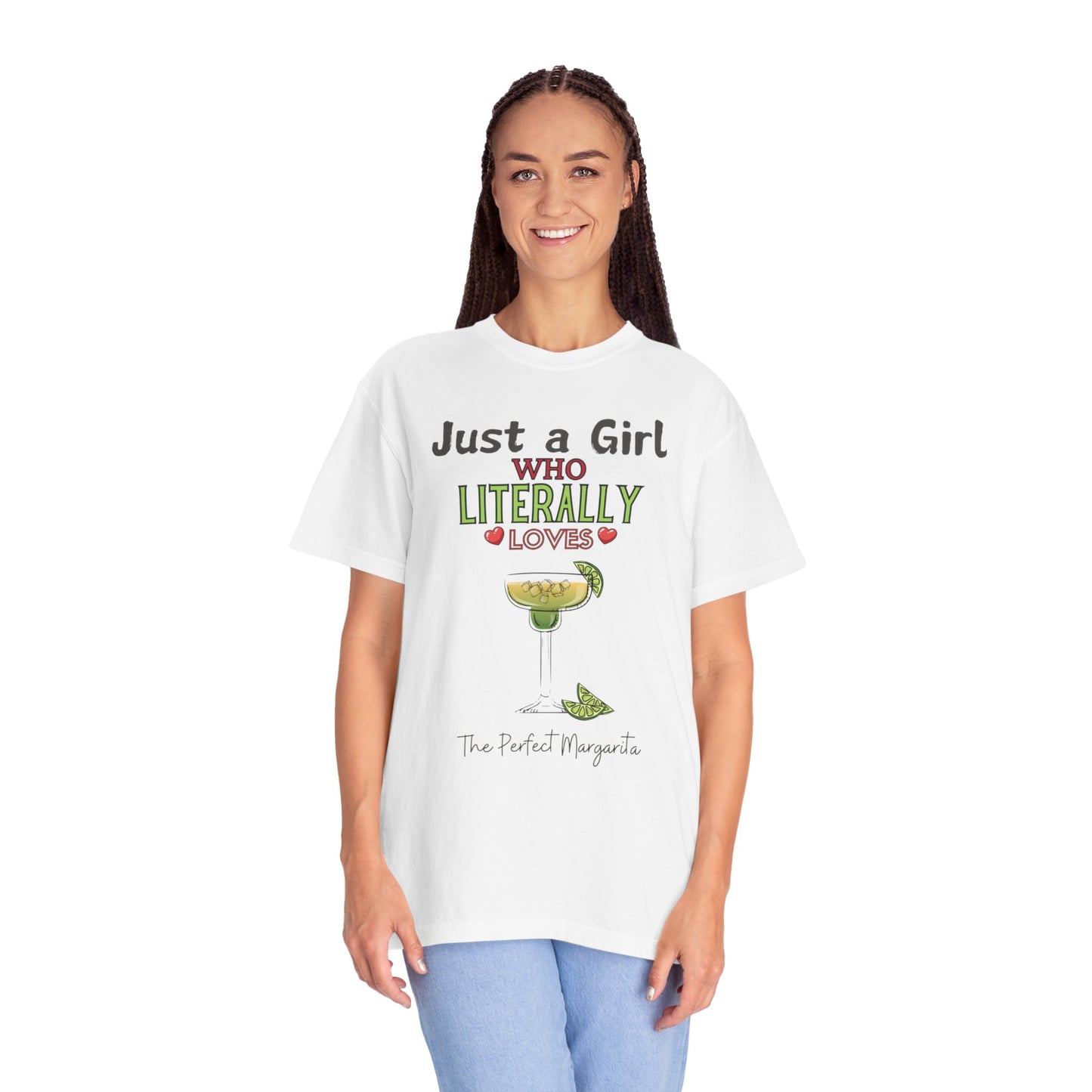 Just a Girl Margaritas, Unisex Garment-Dyed T-shirt