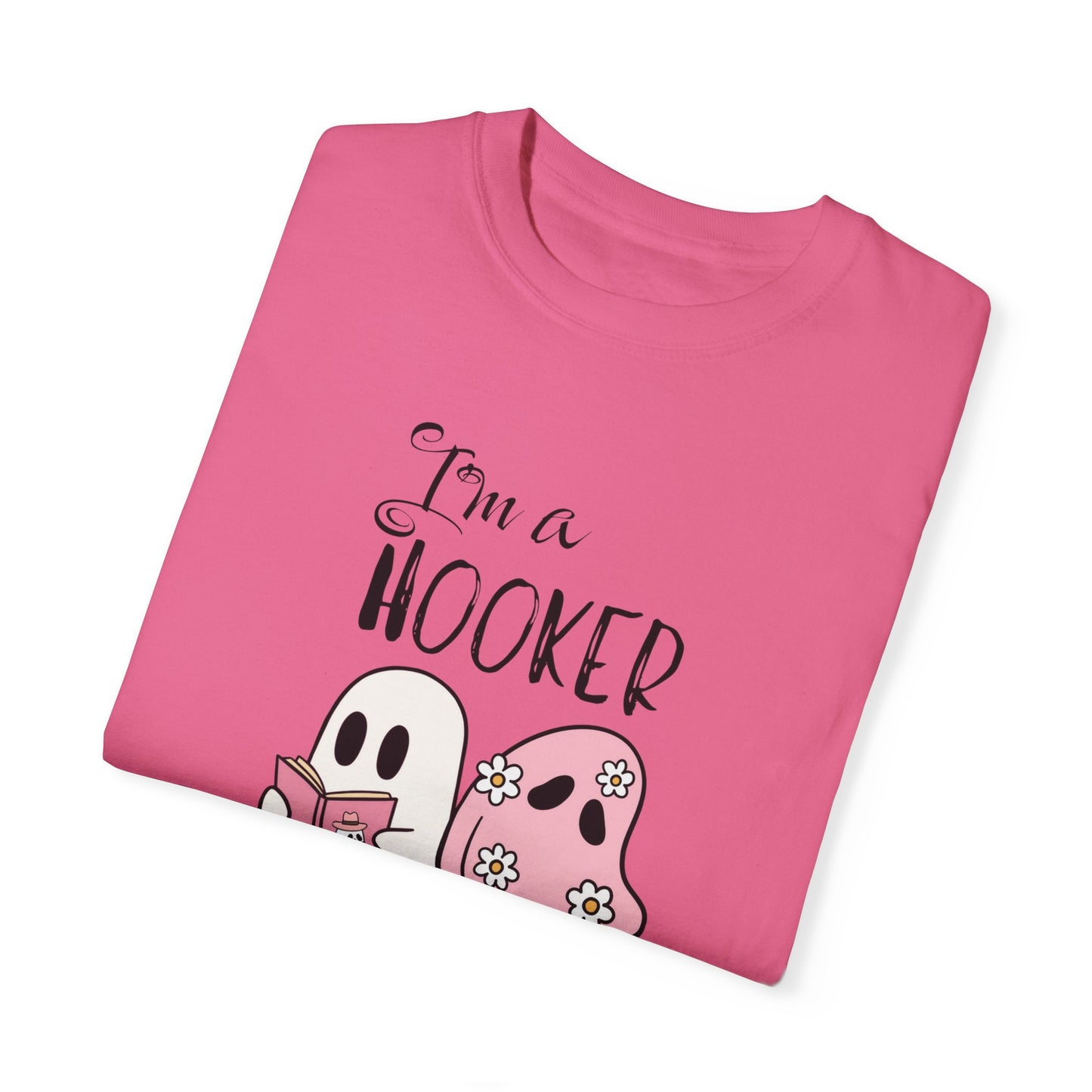 I love Girly Book Lover ghost T-shirt