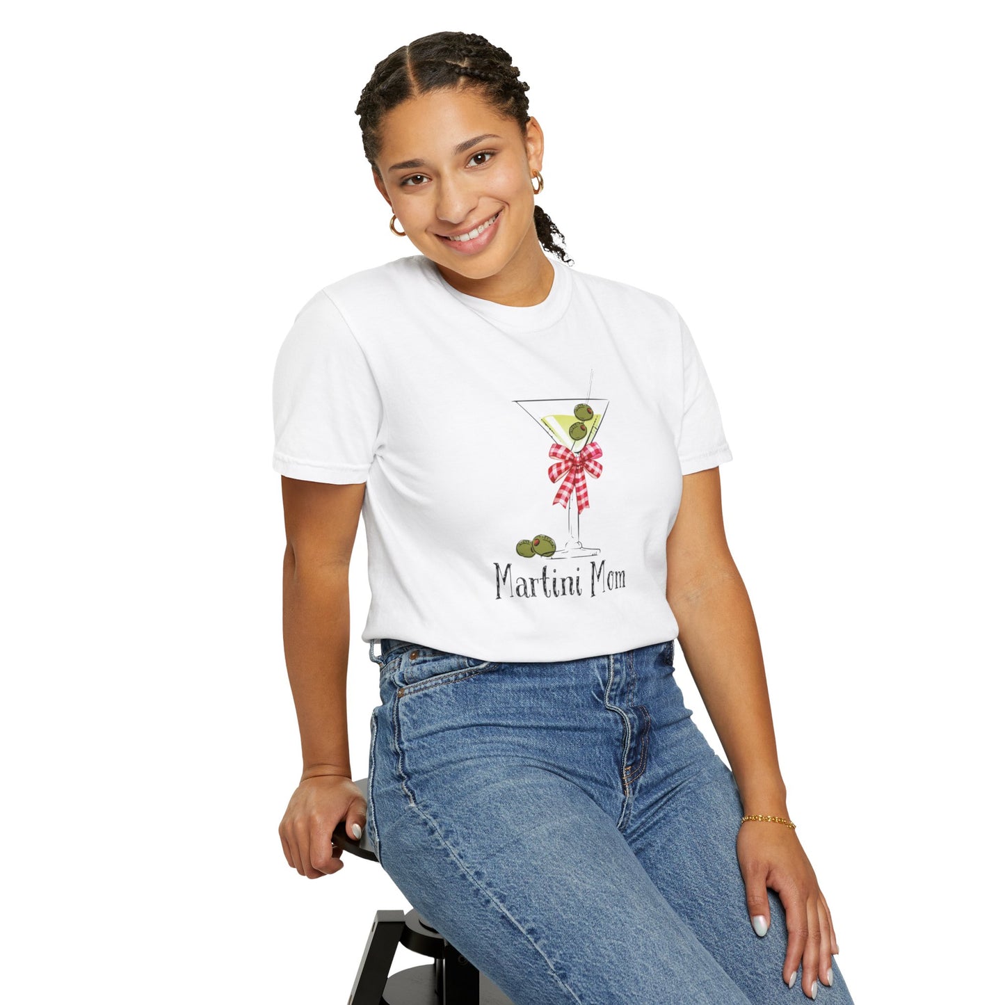 Martini Mom, Unisex Garment-Dyed T-shirt