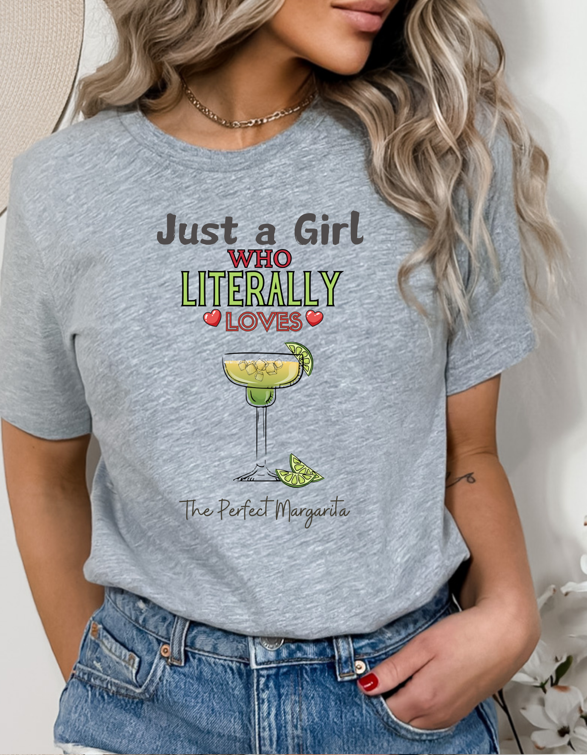Just a Girl Margaritas, Unisex Garment-Dyed T-shirt
