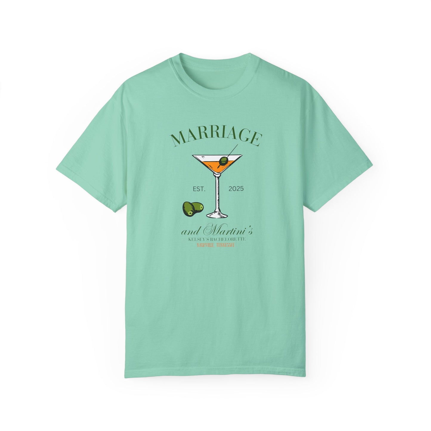 Marriage and Martini Bride to Be T- Shirt