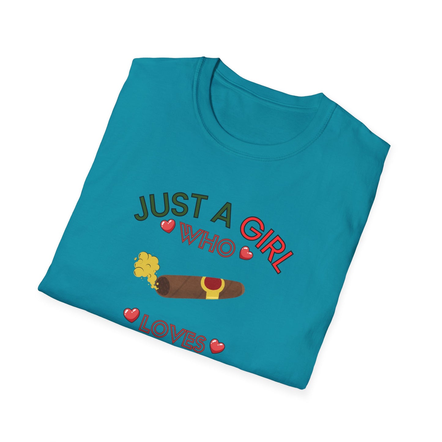 Just a Girl who loves Cigars, Unisex Softstyle T-Shirt