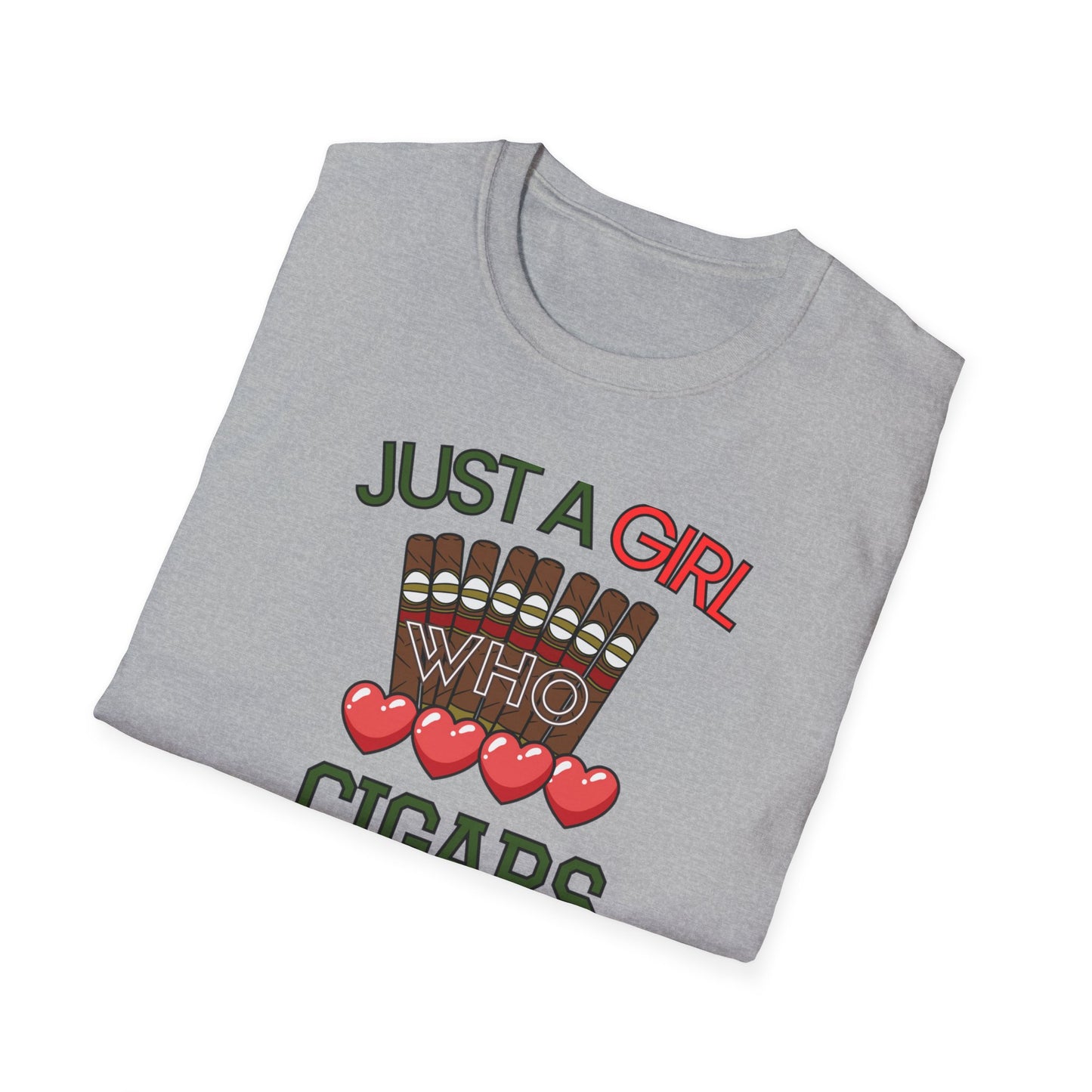 Just a Girl who loves Cigars, Unisex Softstyle T-Shirt