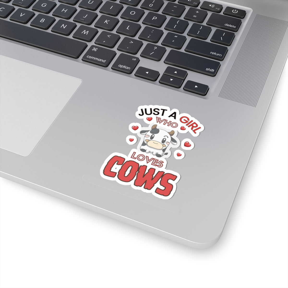 Just a Girl who loves Cows-Kiss Cut Stickers